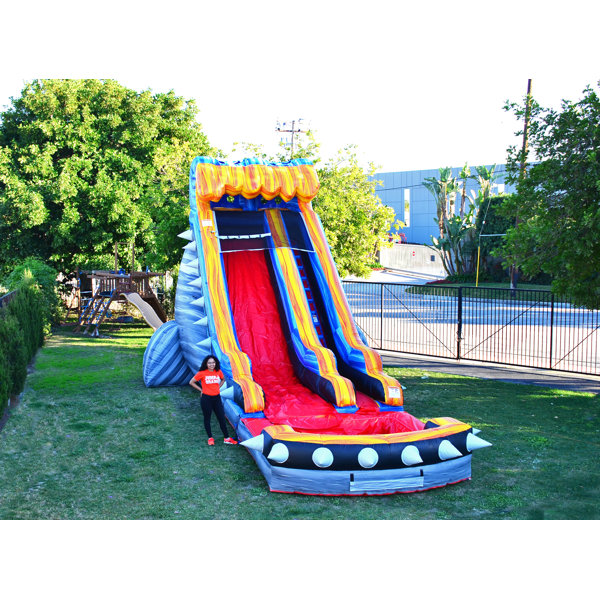 JumpOrange 19 FT Rocker Commercial Grade Water Slide with Pool (with